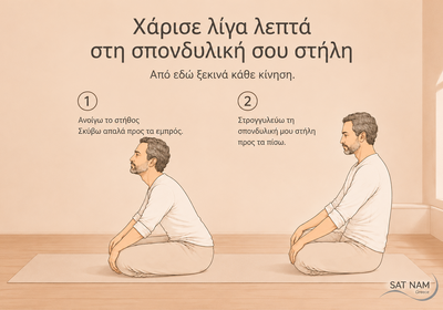 Χάρισε λίγα λεπτά στη σπονδυλική σου στήλη